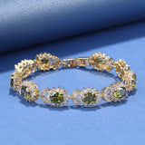AAA+ CZ Jewelry 18K Plated Bracelet Women Wedding Party Accessories