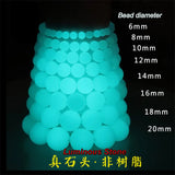 AAA Natural Stone Luminous Beaded Bracelet - Light Glowing Beads Fluorite Bracel