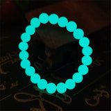 AAA Natural Stone Luminous Beaded Bracelet - Light Glowing Beads Fluorite Bracel
