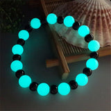 AAA Natural Stone Luminous Beaded Bracelet - Light Glowing Beads Fluorite Bracel