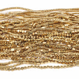 Gold-Plated Hematite Beads Star Cube Round Loose Beads