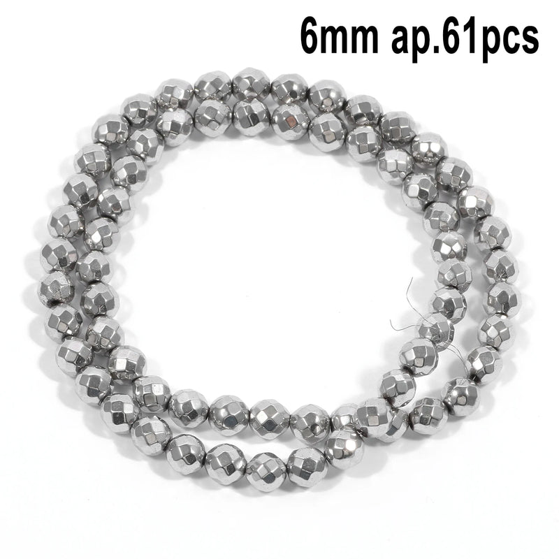 AAA Rhodium Hematite Bead Charms for Jewelry Making