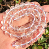 Natural Crystal Quartz Stone Beads Jewelry Making DIY Bracelet Necklace 15.5''