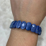 Natural Dumortierite Stone Beads Bracelet for Women and Men
