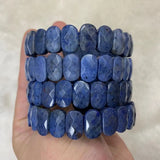 Natural Dumortierite Stone Beads Bracelet for Women and Men
