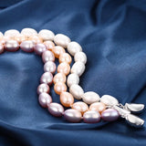 8-9mm Freshwater Water Drop Pearl Bracelet Women's Fine Jewelry