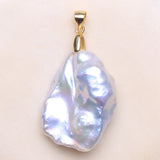 Baroque Freshwater Pearl Pendant 925 Sterling Silver Jewelry