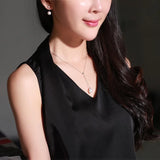 Freshwater Pearl Pendant Necklace S925 Sterling Silver Necklace For Women