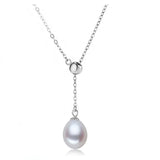 Freshwater Pearl Pendant Necklace S925 Sterling Silver Necklace For Women