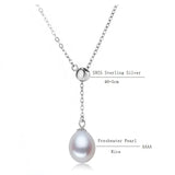 Freshwater Pearl Pendant Necklace S925 Sterling Silver Necklace For Women