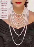 Japanese Akoya 8-9 mm Pearl Necklace 14k