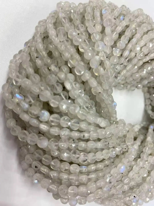 Natural Crystal Moonlight Double Turtle Surface Cut Stone Jewelry DIY