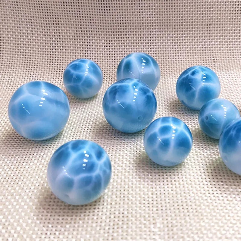 6-20MM Larimar Round Beads for DIY Jewelry Making
