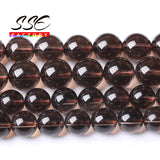 Natural Smoky Quartz Crystal Stone Beads 6-12mm