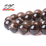 Natural Smoky Quartz Crystal Stone Beads 6-12mm
