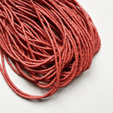 2*3MM Heishi Orange Red Coral Gem Stone Disc Beads Chip Disk