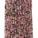 Natural Stone Candy Tourmaline Gemstone Beads for Chakra Jewelry Making