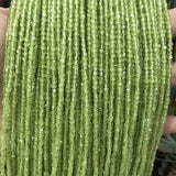 2MM Green Peridot Olive Gemstone Bead for Chakra Jewelry Making