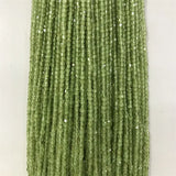 2MM Green Peridot Olive Gemstone Bead for Chakra Jewelry Making