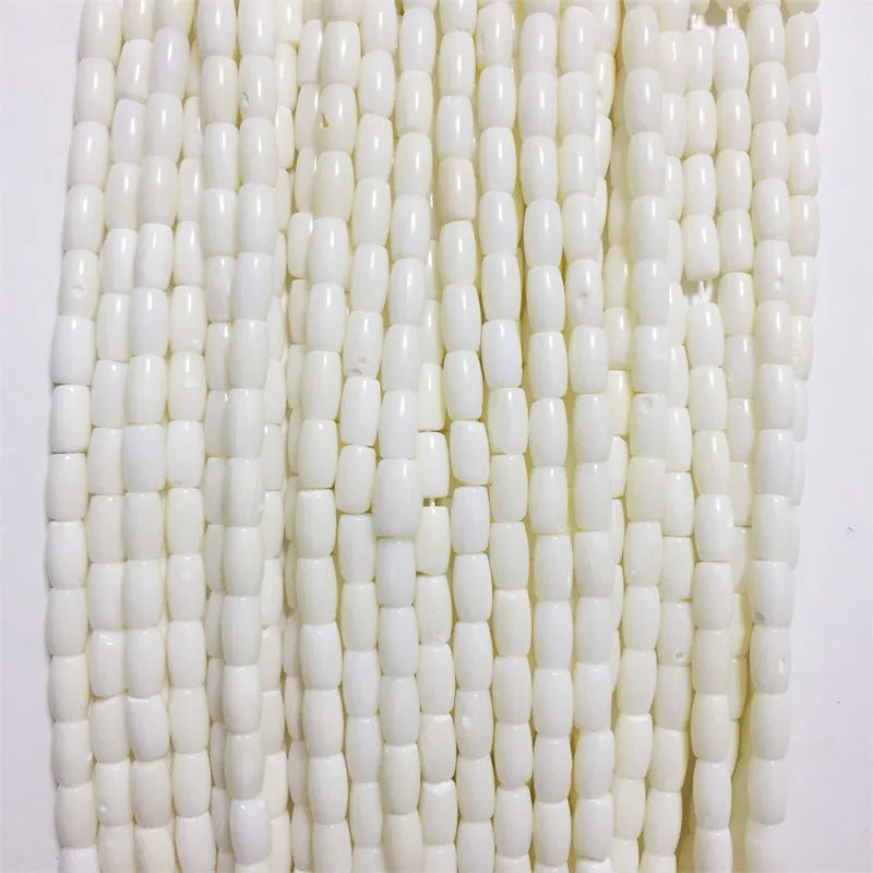 5*8MM Rice Coral Gem Stone Disc Beads Chip Disk Spacer DIY Jewelry Making