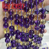 Clear Quartz Amethyst Citrine Natural Stone Beads 6/8/10mm