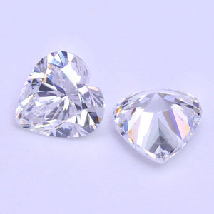 Heart CZ Zirconia Stones DIY Beads for Earring Ring Jewelry