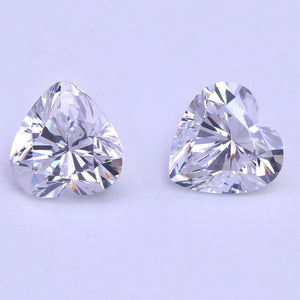 Heart CZ Zirconia Stones DIY Beads for Earring Ring Jewelry