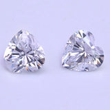 Heart CZ Zirconia Stones DIY Beads for Earring Ring Jewelry