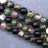 Green Tourmaline Beads 6-12mm Round Natural Loose Stone Bracelet