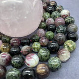 Green Tourmaline Beads 6-12mm Round Natural Loose Stone Bracelet