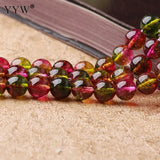 High Natural Red Tourmaline Beads Round Loose Beads 4mm-12mm for DIY Jewelry