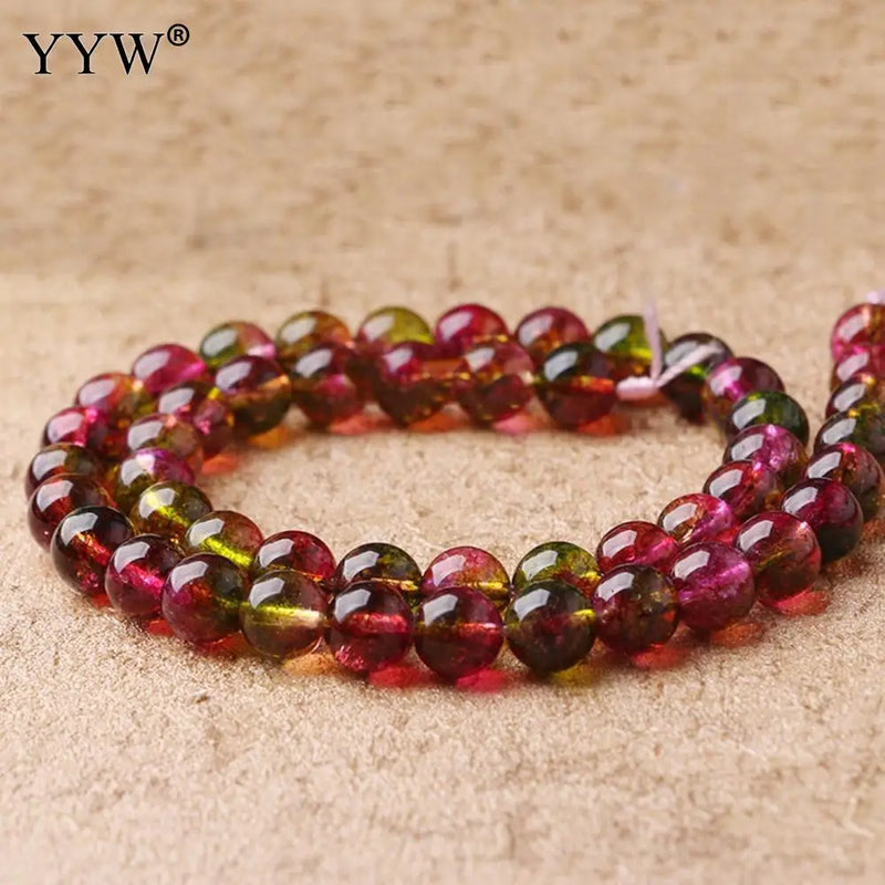 High Natural Red Tourmaline Beads Round Loose Beads 4mm-12mm for DIY Jewelry
