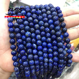 Natural Lapis Lazuli Beads Round Loose Stone Beads for Jewelry Making