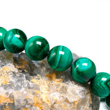 Malachite Beads Stretch Bracelet for Couples