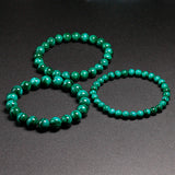 Malachite Beads Stretch Bracelet for Couples