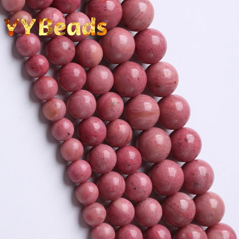 Red Rhodochrosite Stone Beads 4-10mm for Jewelry Making DIY Bracelets