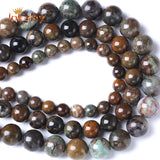 Natural Snake Skin Jasper Stone Beads Round Loose Spacer Beads 6-12mm