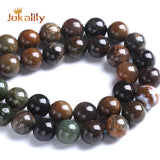 Natural Snake Skin Jasper Stone Beads Round Loose Spacer Beads 6-12mm