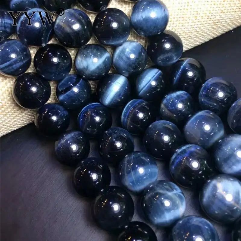 Hawk-eye Natural Stone Bead 4/6/8/10/12mm Round Loose Beads