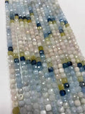 Natural Sapphire Crystal 4x4mm DIY Jewelry Boutique Gradient