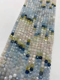 Natural Sapphire Crystal 4x4mm DIY Jewelry Boutique Gradient