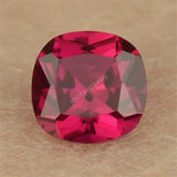 5# Deep Red Cushion Cut Synthetic Corundum Stone Loose Gems
