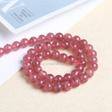Red/Green Brazil Strawberry Quartz Ice Crystal Stone Beads 4-14mm