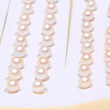 Freshwater Akoya Natural Pearl Round Beads for DIY Earrings 7-8mm