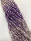 Natural Amethyst Crystal 4x4mm DIY Jewelry Gradient