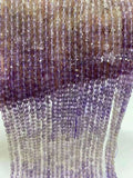 Natural Amethyst Crystal 4x4mm DIY Jewelry Gradient