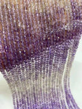 Natural Amethyst Crystal 4x4mm DIY Jewelry Gradient