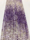 Natural Amethyst Crystal 4x4mm DIY Jewelry Gradient