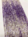 Natural Amethyst Crystal 4x4mm DIY Jewelry Gradient
