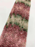 Natural Crystal Red Green Strawberry Gradient 4x4mm DIY Jewelry